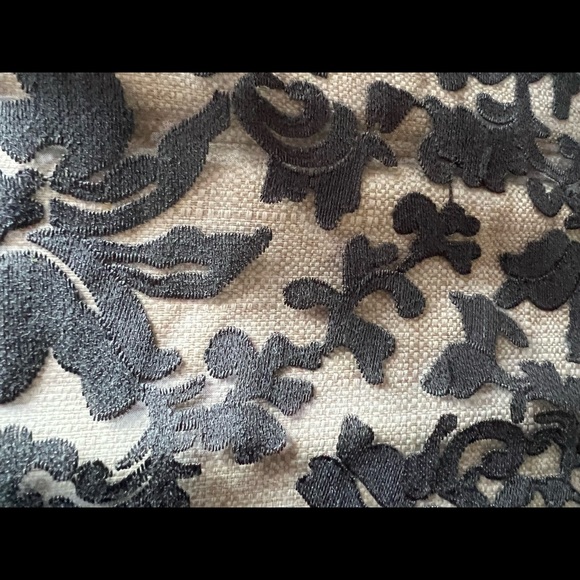 Banana Republic Black sheer guipure see through corp top - Picture 3 of 7